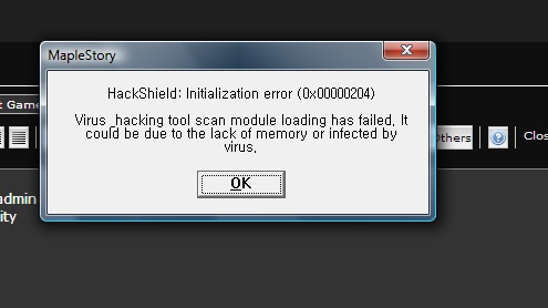 Cant Start Game. Detected by Hackshield  Hck12