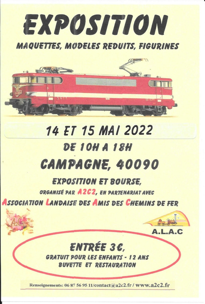 Exposition CAMPAGNE 40090 le 14 et 15 mai 2022 Affich12