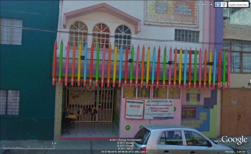 STREET VIEW : Crayons de couleurs, Mexico, Mexique Crayon10