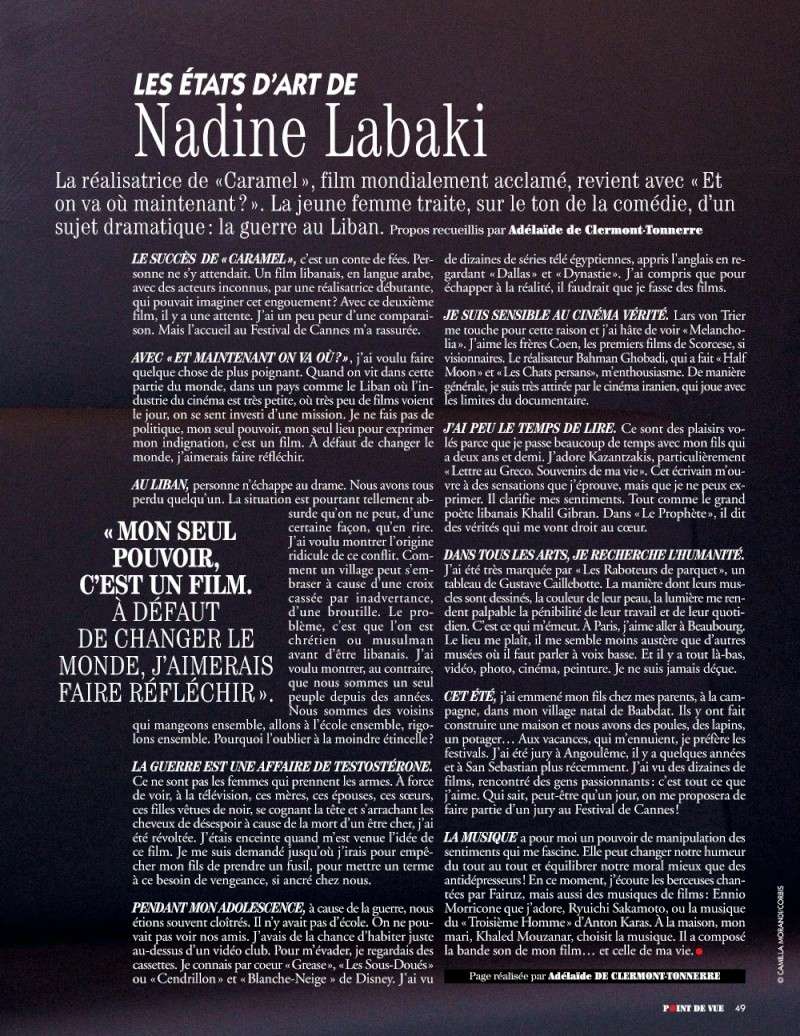 Nadine Labaki : Caramel, Et maintenant on va où ? - Page 2 Nadine10