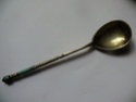 russian silver enamel spoon P1180615