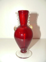 red murano cabinet amphora with clear handles P1200216
