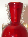 red murano cabinet amphora with clear handles P1200217