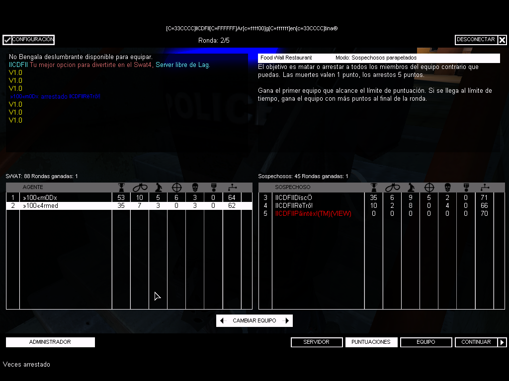 ||CDF|| vs »]100[« Swat4-15