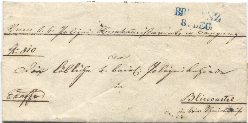 bayern - Der Postvertrag Österreich - Bayern von 1842 Bregen10