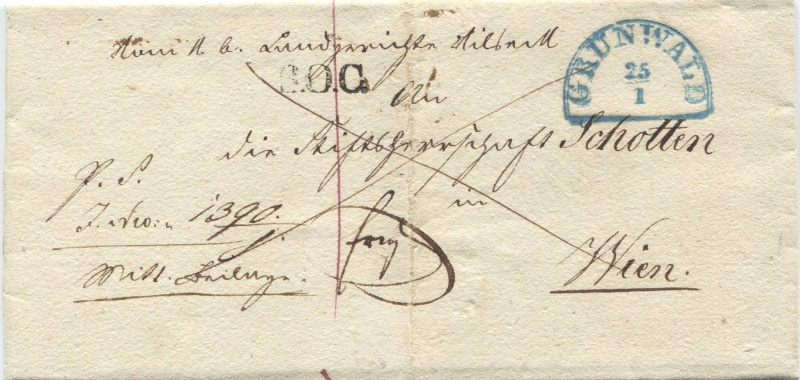 bayern - Der Postvertrag Österreich - Bayern von 1842 Granwa10