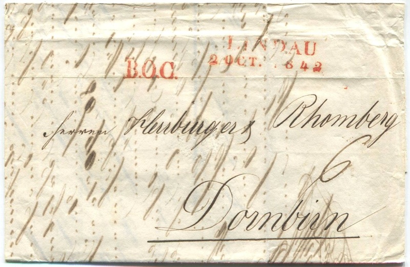 Der Postvertrag Österreich - Bayern von 1842 Lindau10