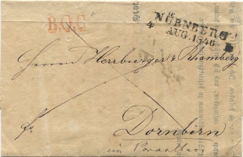 bayern - Der Postvertrag Österreich - Bayern von 1842 Narnbe11