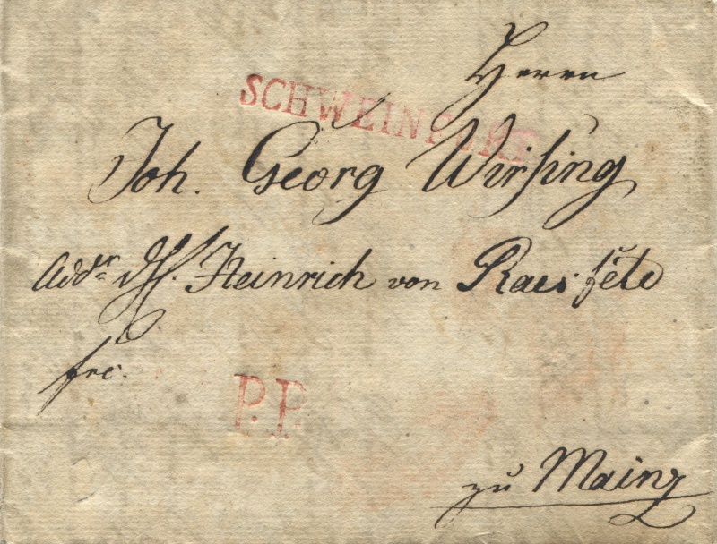 Großherzogtum Würzburg (bis 31.1.1806 zu Bayern / 1.2.1806 bis 25.5.1814 zu Österreich / ab 26.6.1814 zu Bayern) Schwei10