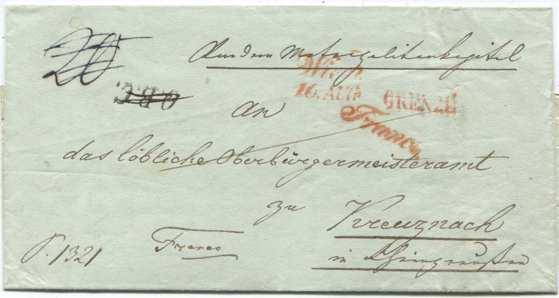 Der Postvertrag Österreich - Bayern von 1842 Wien-k10