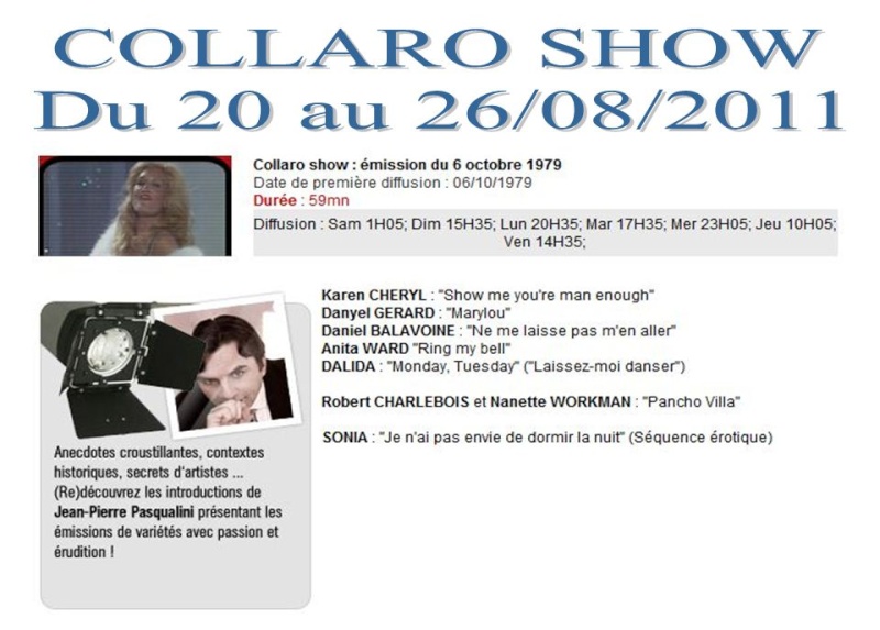 BALAVOINE Sur Télé-Mélody en Aout & Septembre 2011   Collar11