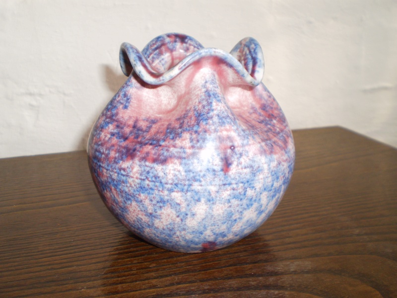 pink and blue glazed vase - David MacGregor, South Lissens Pottery 20111039