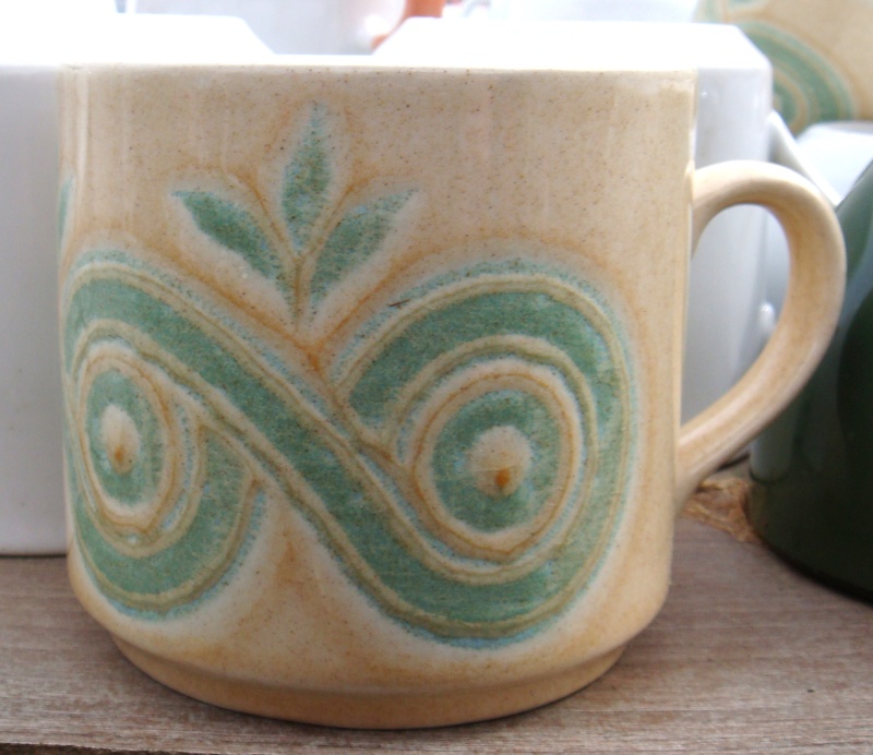 No Name Green Swirl Ironstone & #1164 mug?? ~ Dsc05910