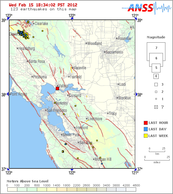California/West Coast Seismic Activity Info/Logs 122-3813