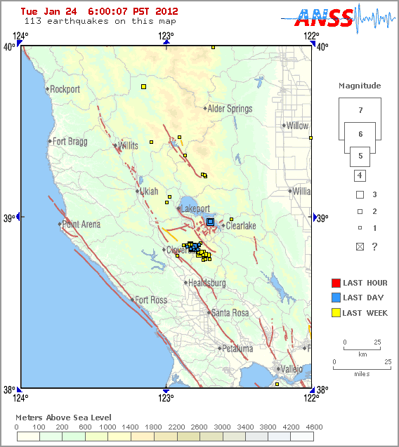 California/West Coast Seismic Activity Info/Logs 123-3912