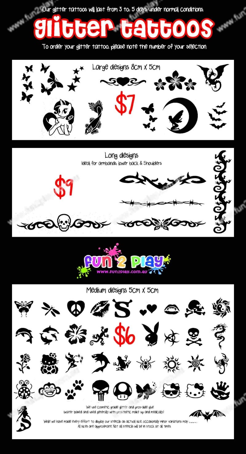 Whats the best way to start off glitter tattoo's? Poster10