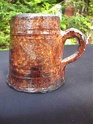 Wood fired mug imp. TU mark - possibly Tiina Uschanoff, Kyyrölän Savi  Tu_110