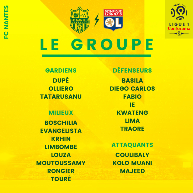 FC NANTES - LYON 32ème journée de Ligue 1 . Vendredi 12 avril 2019, 20h45 Stade de la Beaujoire 00989_10