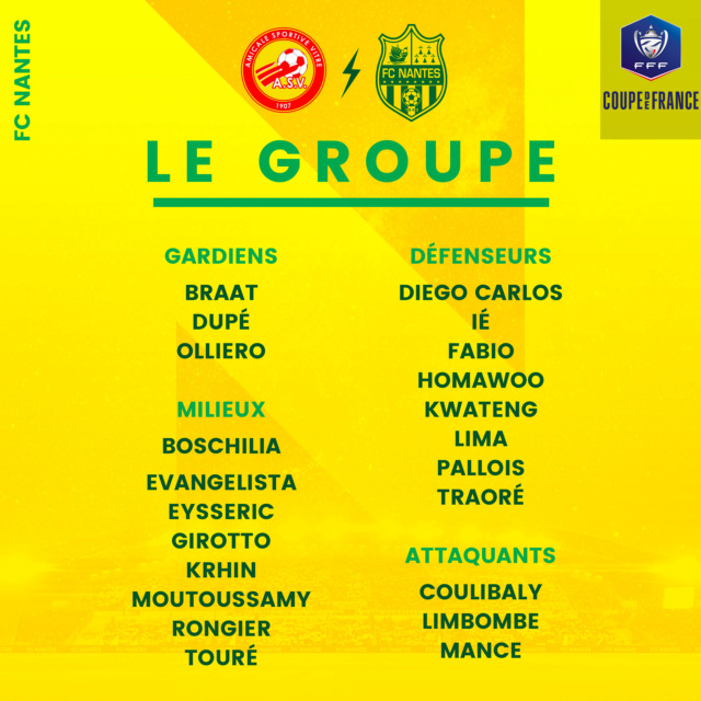 Coupe de France - 1/4 finale  Mercredi 06 mars 2019 - 18:30 AS Vitré / FC Nantes . Stade Francis Le Basser, à Laval 06grou10