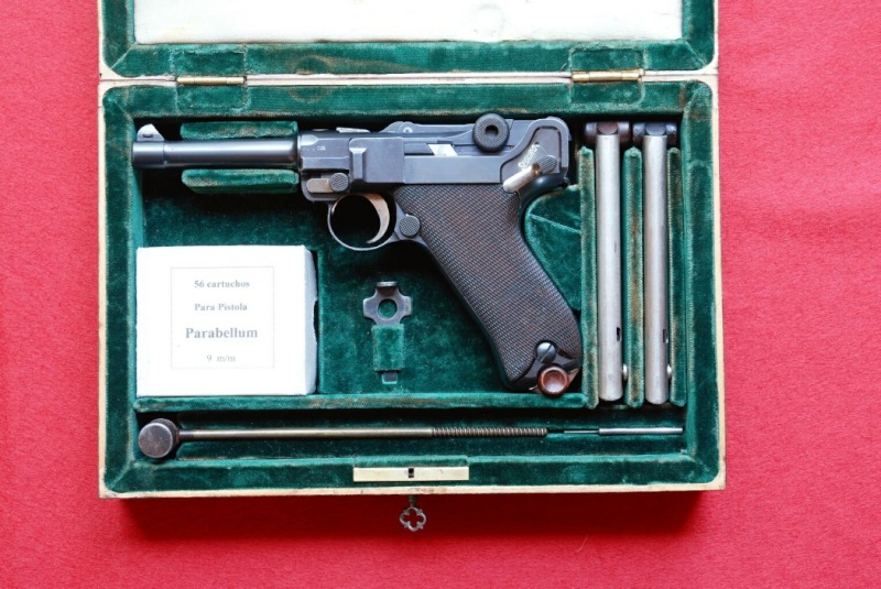 Luger modèle 1908 commercial argentin, 9 mm, n° 43457, en coffret. Dwm_1910