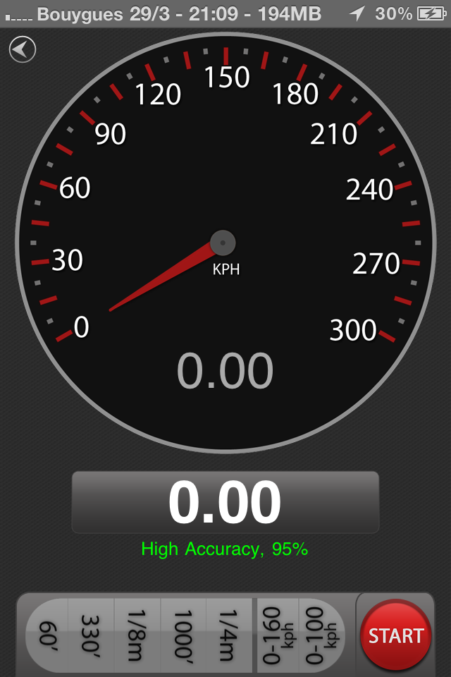 Application iphone pour temps départ arrété et vitesse maxi. Img_1410