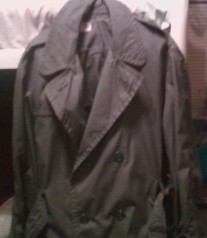 Army green rain coat Trec_210