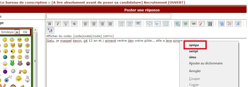 [A lire absolument avant de poser sa candidature] Recrutement [OUVERT] Ortho10