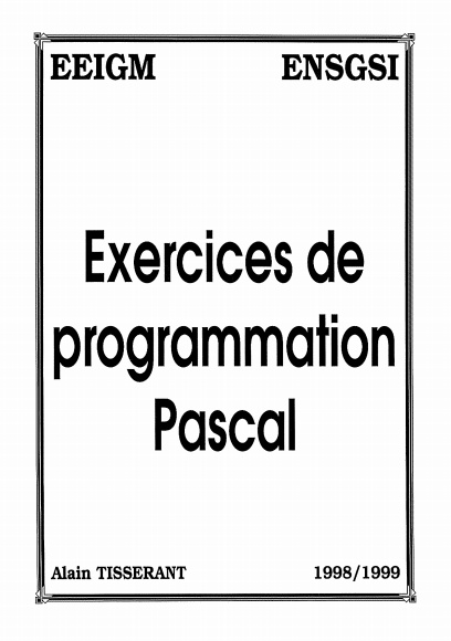 Livre : Exercices de Programmation Pascal Exerci11