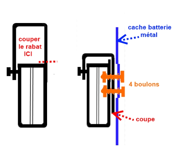 modif CACHE BATTERIE DYNA self made Sac0210