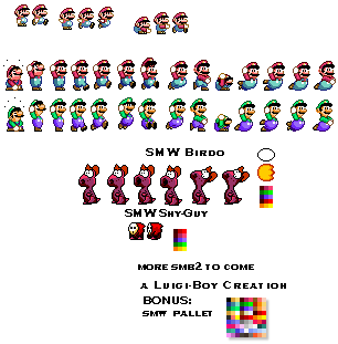 Smw Mario (styled smb2) 1smb10