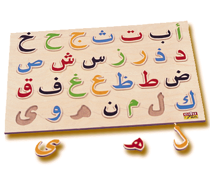 حروف الهجاء العربية من أ إلى ي في صورة واحدة