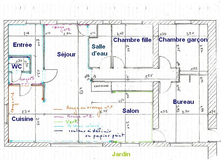 Maison à rafraîchir : Quelles couleurs dans mon bureau ? Plan_p10