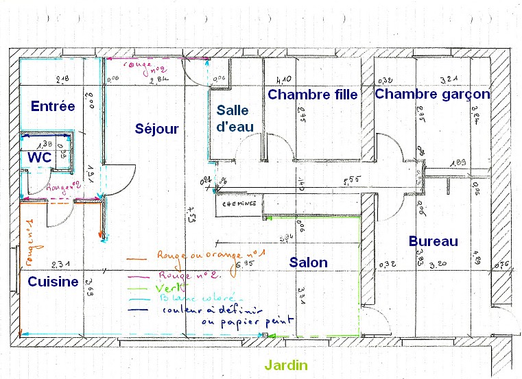 Maison à rafraîchir : Quelles couleurs dans mon bureau ? Plan_p10