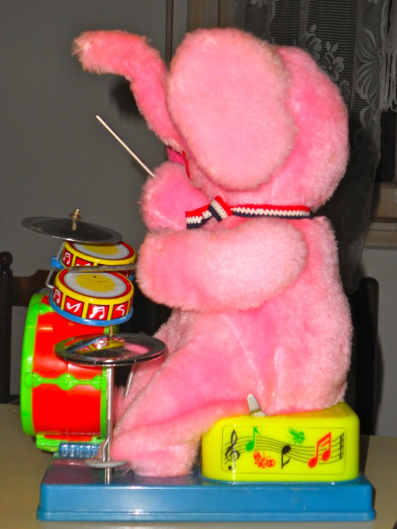 MAMBO the one man band drummer elephant VINTAGE TOY 70`S Dscn0112