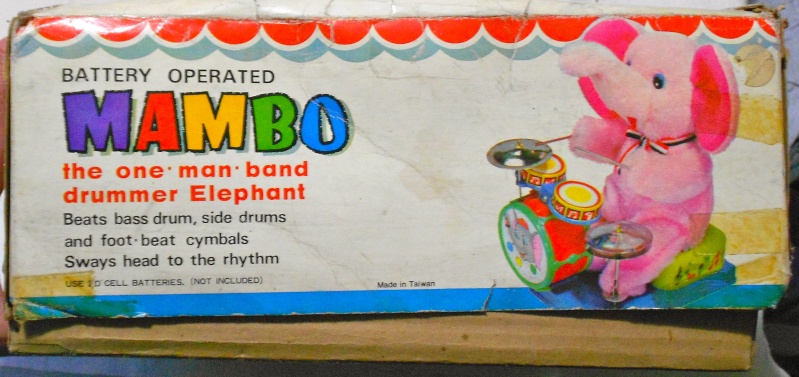 MAMBO the one man band drummer elephant VINTAGE TOY 70`S  Dscn0114