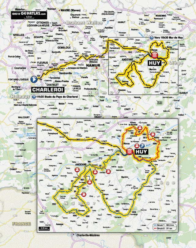 LES COURSES CYCLISTES EN BELGIQUE - Page 2 Carte10