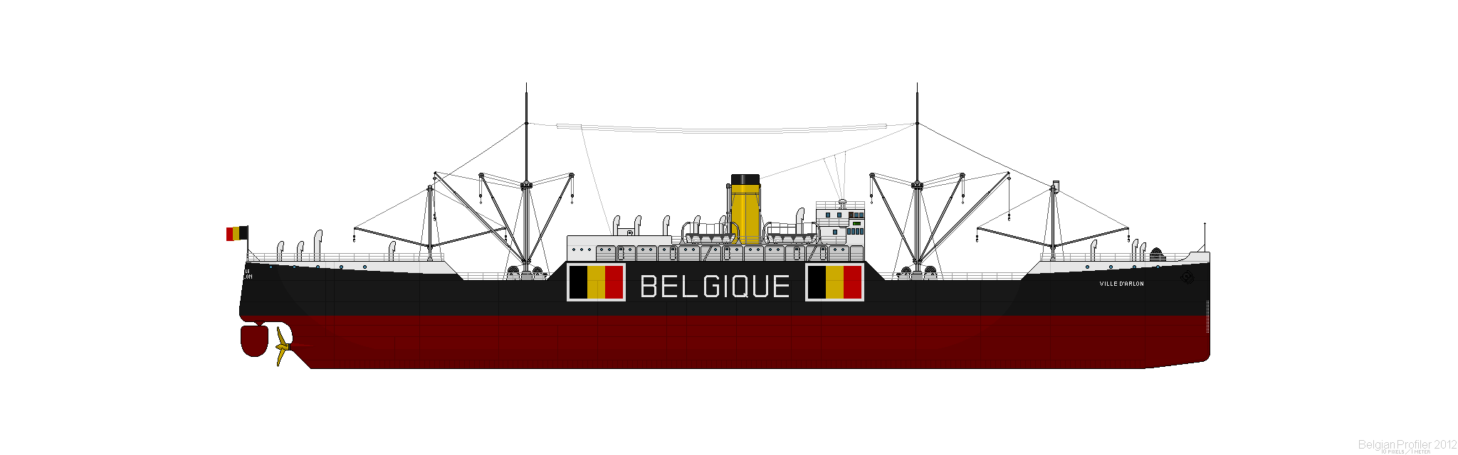 Belgian Shipping : SOMARAN Société Maritime Anversoise 1940 Villea10