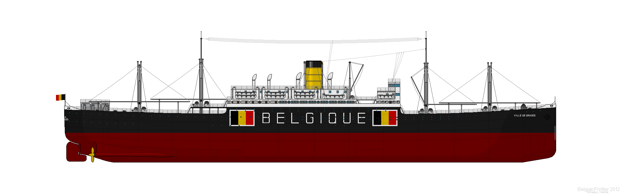 Belgian Shipping : SOMARAN Société Maritime Anversoise 1940 Villeb10