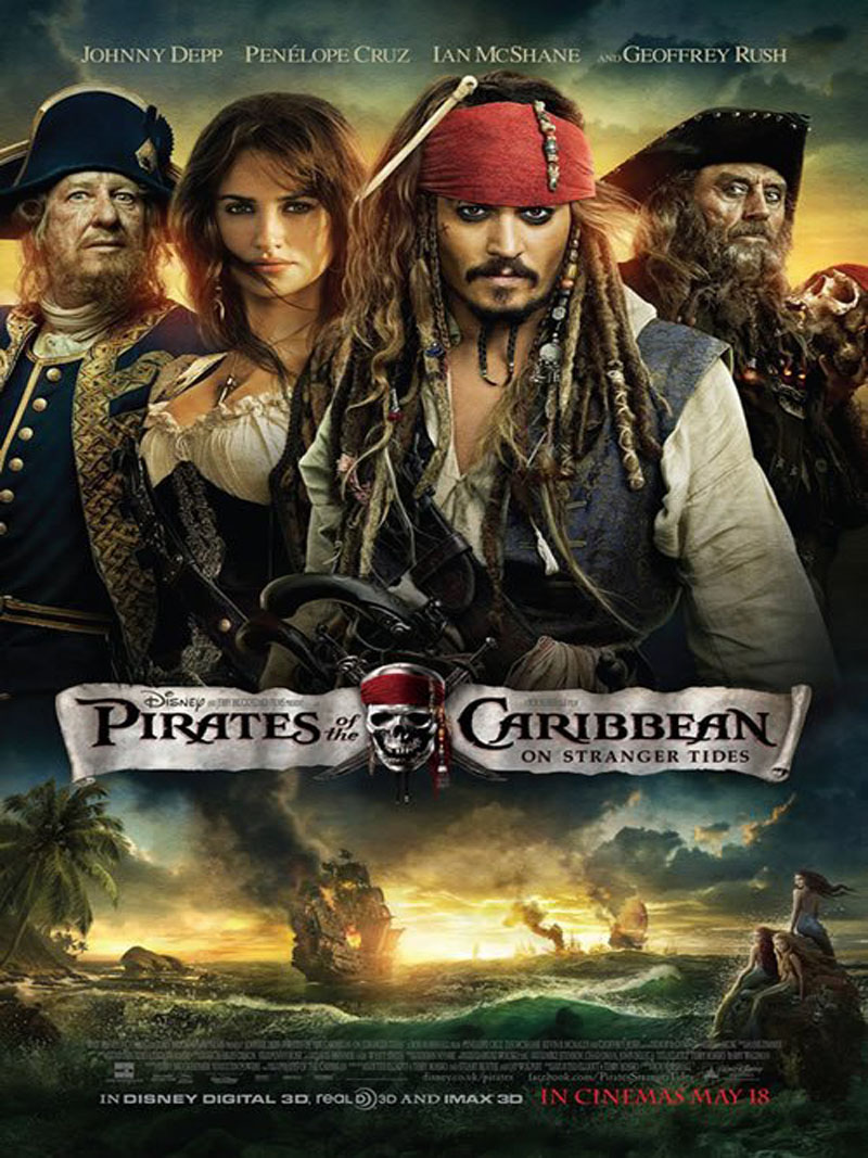نسخة البلوري عالية الجودة للفيلم الاكشن والمغامرة الاكثر من رائع Pirates of the Caribbean On Stranger Tides BluRay مترجم على اكثر من سيرفير Poster84