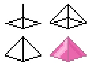 [Débutant]Pixel Art -Les bases en perspective- Pyrami11