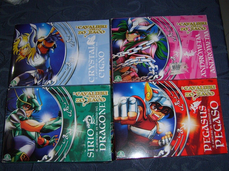 Vendo Cavalieri dello Zodiaco Giochi Preziosi/Bandai NUOVI Pegasus+Sirio+Andromeda+Dragone Sv103210