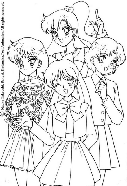 Sailor Moon Coloring Page Contest Monday  Monday10