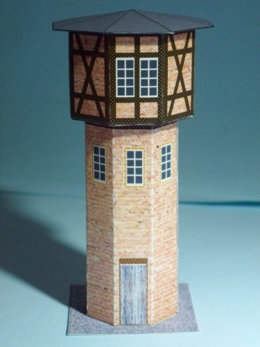 Kartonmodelle (Gebäude) für Modelleisenbahn  Turm111
