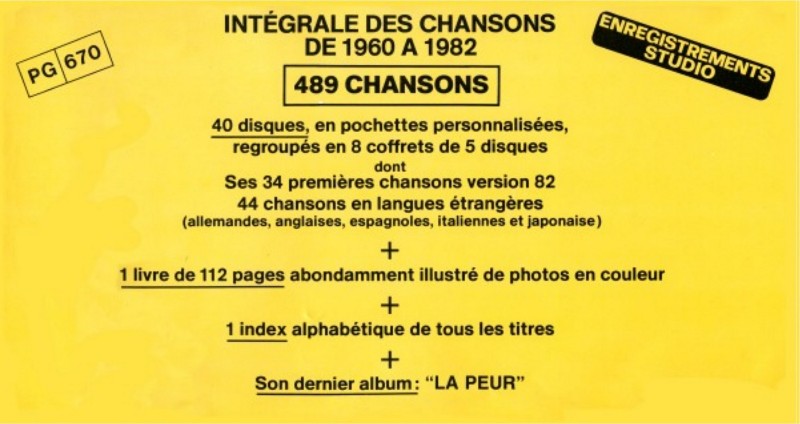 COFFRET ‘INTEGRALE DES CHANSONS’ ‘1960-1982’ ( LE CUBE )( 1982 ) - Page 3 1982in10