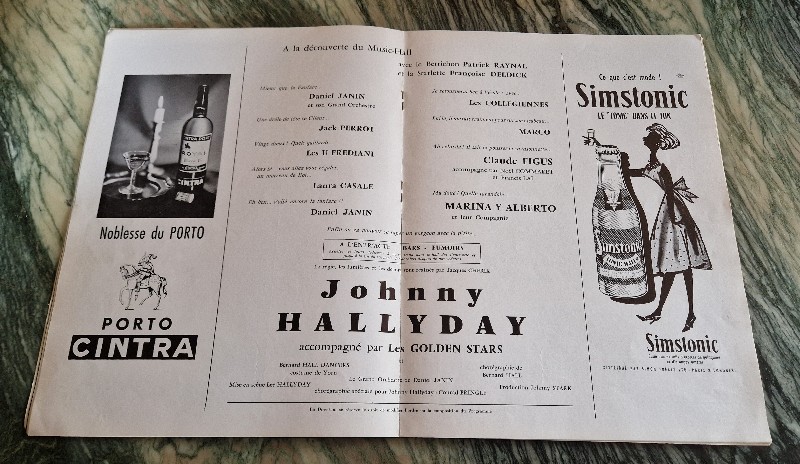 #### JOHNNY HALLYDAY PROGRAMME - OLYMPIA (1962) #### 20231237