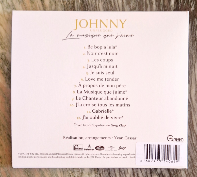 #### JOHNNY UNPLUGGED - La musique que j’aime (2024) #### 20240462