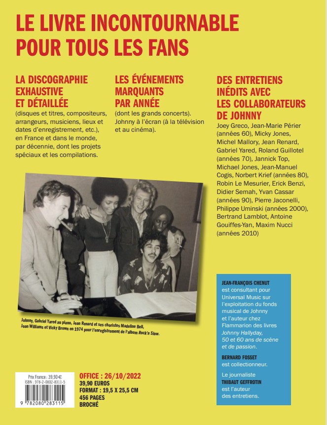 Nouveau Livre "Tout Johnny" Jean-François Chenut et Thibaut Geffrotin Captur11