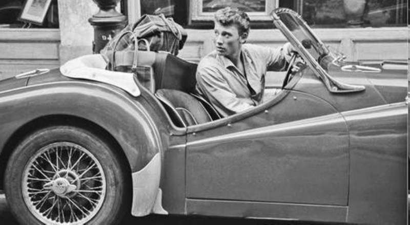 TRIUMPH TR3 DE JOHNNY HALLYDAY ( 1961 ) S1-joh12