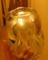 Heavy lobed glass vase - Daum? Dscn8232