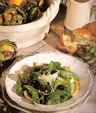 Salade aux artichauts, aux épinards et aux pignons   Image030